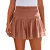 Hohe Taille Rüschensaum Rockshorts für Damen Lässig Leicht Fließendes Design Geeignet für Sommerkleider für Damen UK Damenkleider