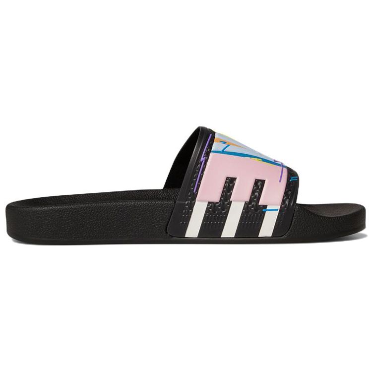 Adidas Kris Andrew Small x Adilette Slide Pride Unisex Sneakers Black Core-Black Cloud-White GX6389