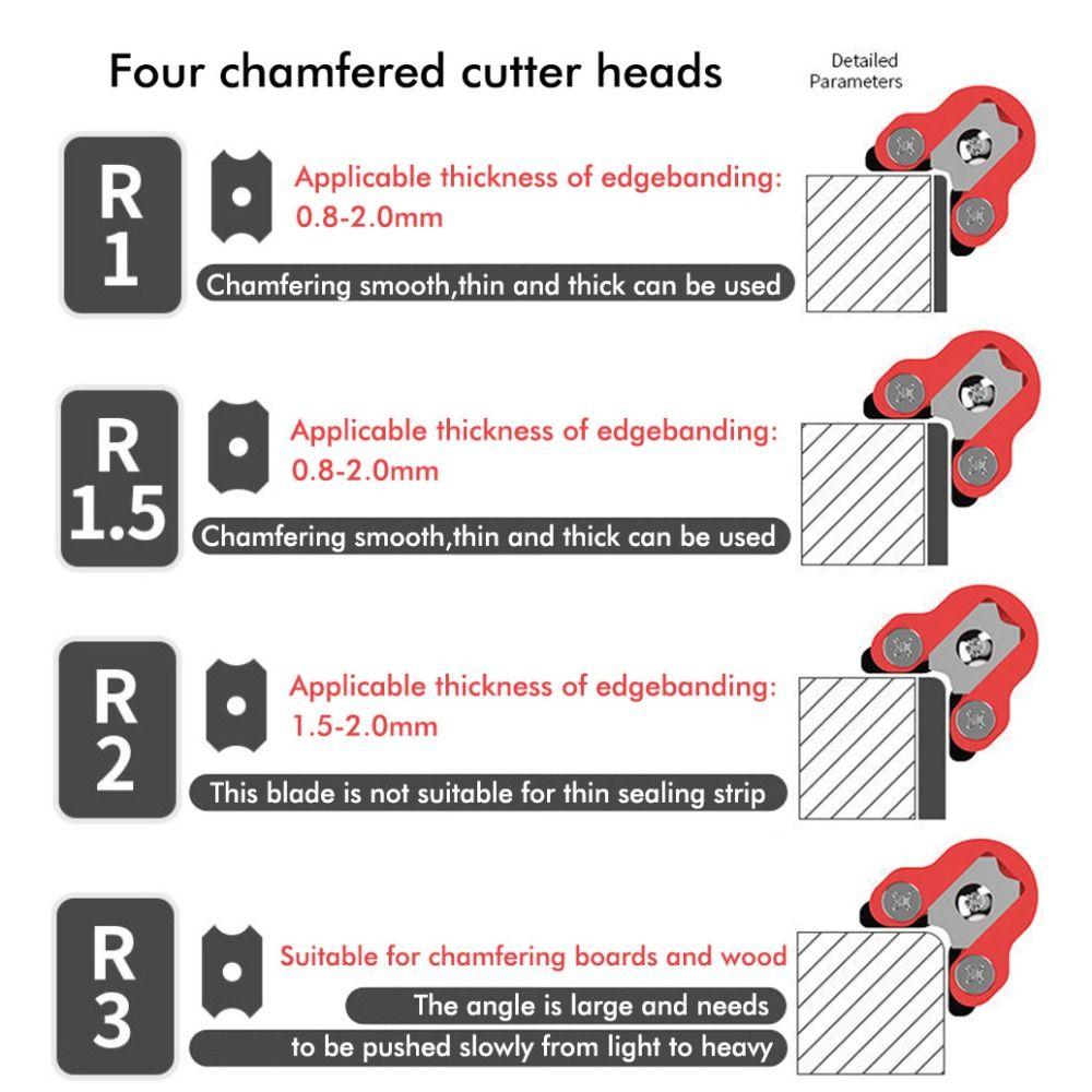 Quick Woodworking Chamfering Tool Fillet Scraper Corner Manual Planer Durable Edge Trimming Tool