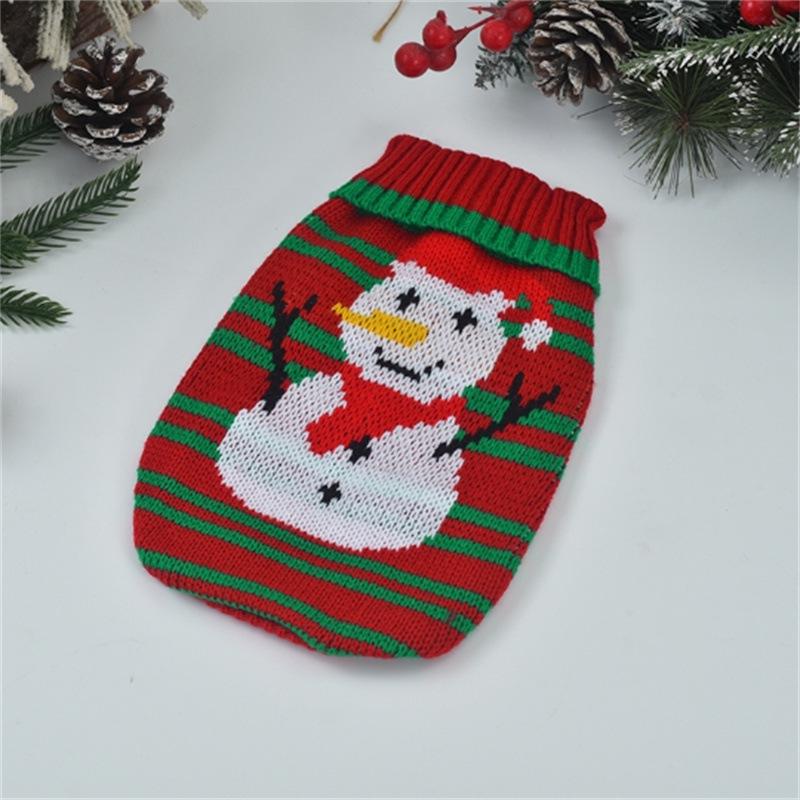 Warm Knitted Christmas Sweater for Cats & Dogs - Autumn/Winter Pet Apparel