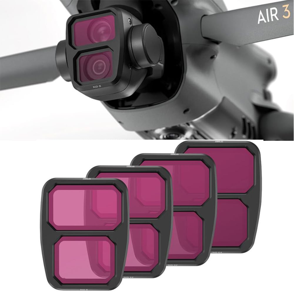 

DJI Air 3 Compatible Filter Air 3 Lens Protection Filter Air 3 Accessories Kit, (ND/8/16/32/64)