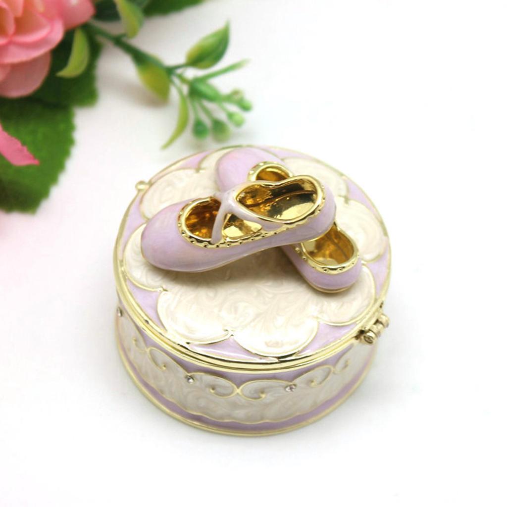 Elegant Ballet Shoe Jewelry Box Travel Friendly Ballet Shoe Jewelry Container for On the Go Accessory Safety