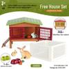 Children's Farm Animal Model Detachable Plastic Toy Set