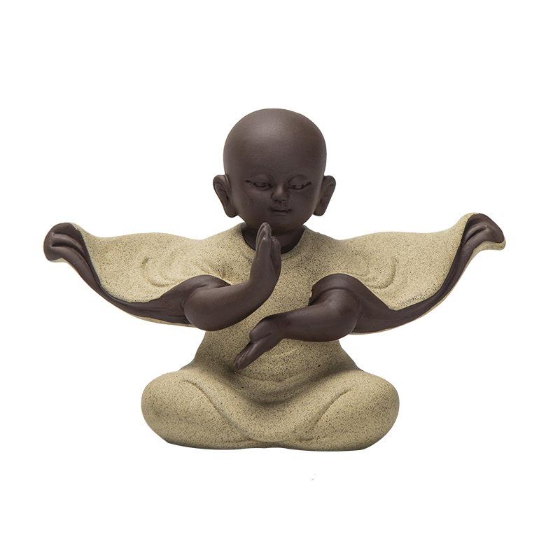 Zisha Little Monk Tea Pet Ornament - Zen Tea Table Decoration & Accessories