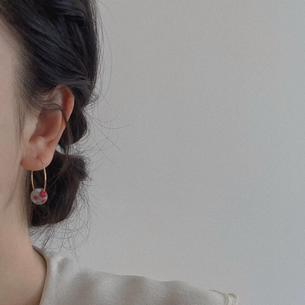 Retro Large Dangle Earrings Bead Stud Earrings New Crystal Ball Earrings  Gifts