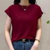 Women's Fashion Solid Color Short-Sleeved Top - 2025 Summer Collection