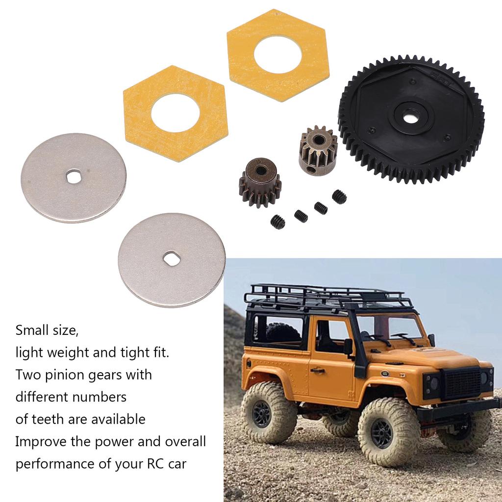 1Celsius10 RC 56T Large Spur Gear with 13T 15T Motor Gear RC Upgrade Parts for   SCX10 RC Crawler Car