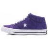 Converse One Star Retro Casual Non-slip and Abrasion Resistant Mid-Top Board Shoes Unisex Purple