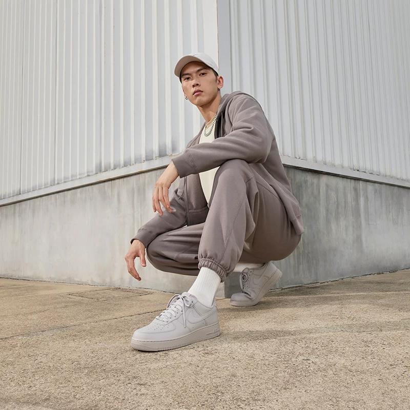 Nike Air Force One Men's Flat Running Shoes - Spring Rubber Outsole NIKE AIR FORCE 1 IH1698