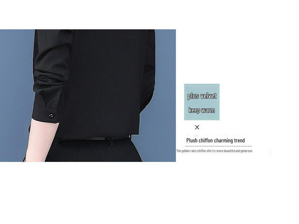 Wiosna i Jesień 2025 Damskie Bluzki z Szyfonu i Koronki - Uniwersalne Topy z Plusem Weluru.