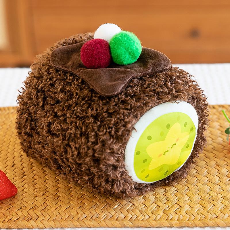 Dessert Swiss Roll Cute Bread Doll Macaron Toy Event Wedding Throwing Doll Grabbing Plush Doll