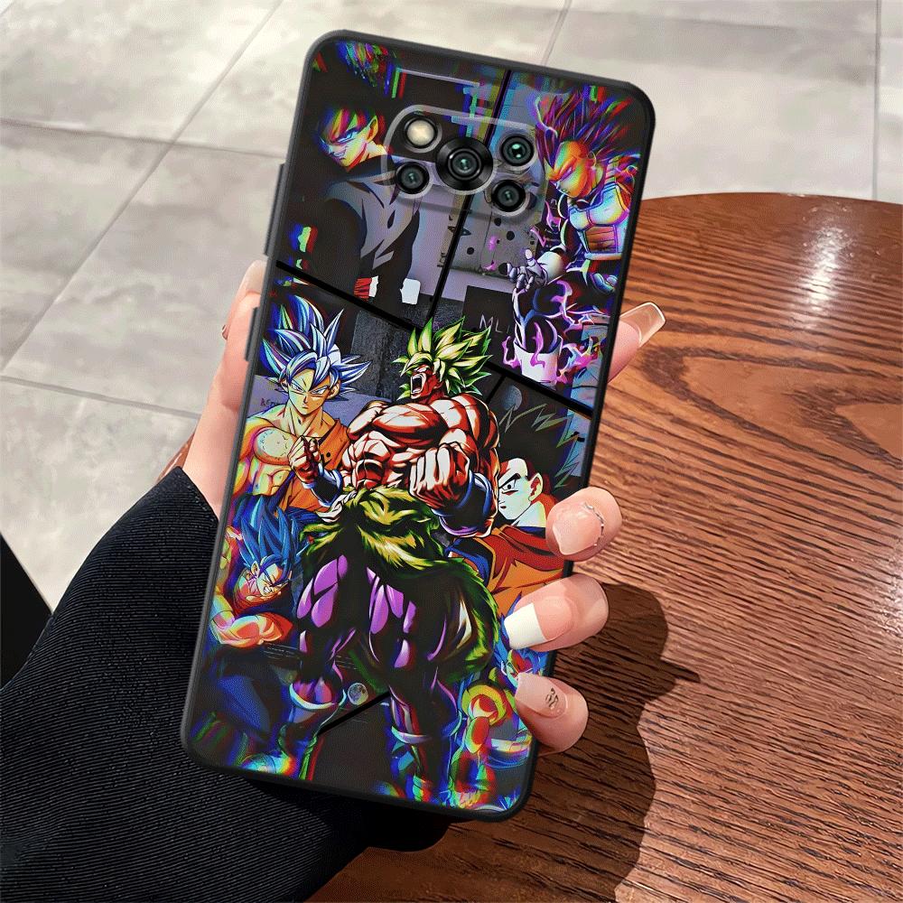 

Case for Xiaomi Poco F8 M3 M4 M7 Pro C61 F1 C71 F3 M5 C75 X3 X4 X5 X7 Pro C50 Black Soft Phone Cover Dargon Ball Cool Logo Poco C71