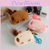 Plush Capybara Pencil Case With Large Capacity For Students And Creative Stationery Storage