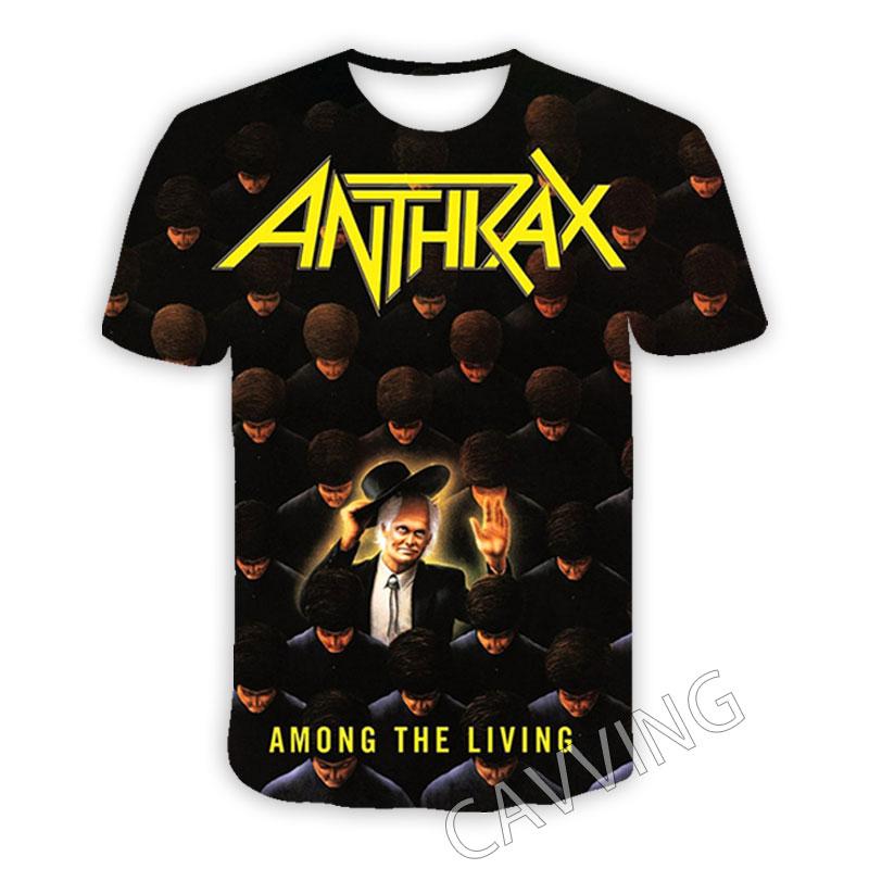 New Fashion Women/Men's 3D Print Anthrax Rock Casual T-shirts Hip Hop Tshirts Harajuku Styles Tops Clothing T01