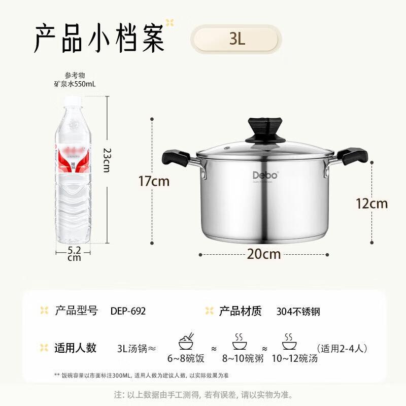 Debo Stainless Steel Soup Pot