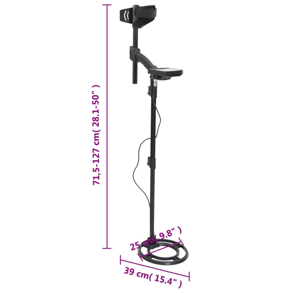Vidaxl Metal Detector With Pinpoint Function, 18 Cm