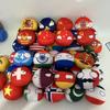 Christmas Gifts  Country Ball Plushies 10Cm Polandball Pendant Country Flag Balls Countryball Stuffed Doll