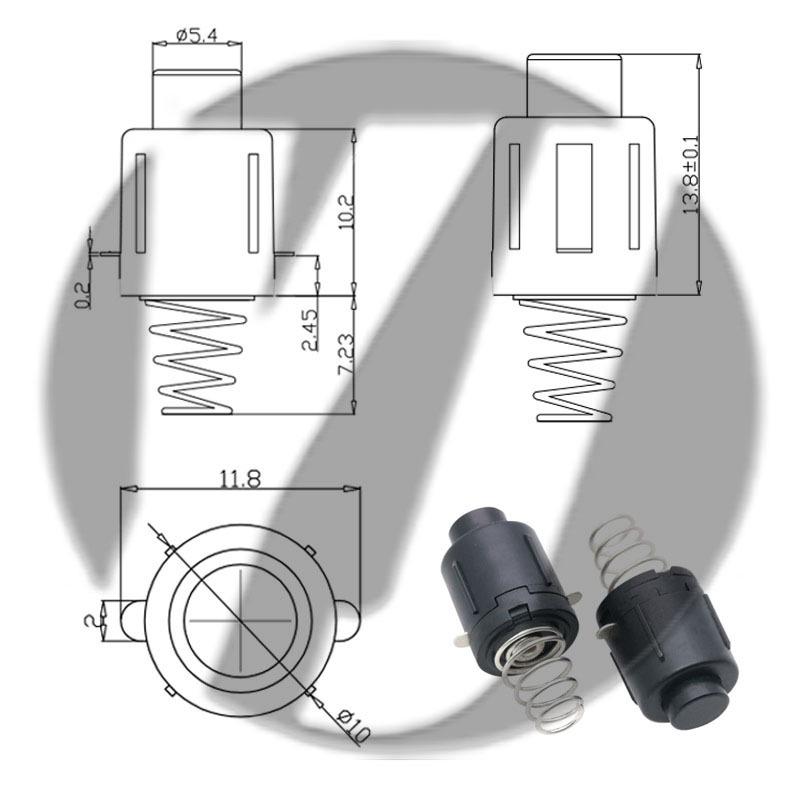 12x12 LED Flashlight Desk Lamp with Self-Locking Power Switch