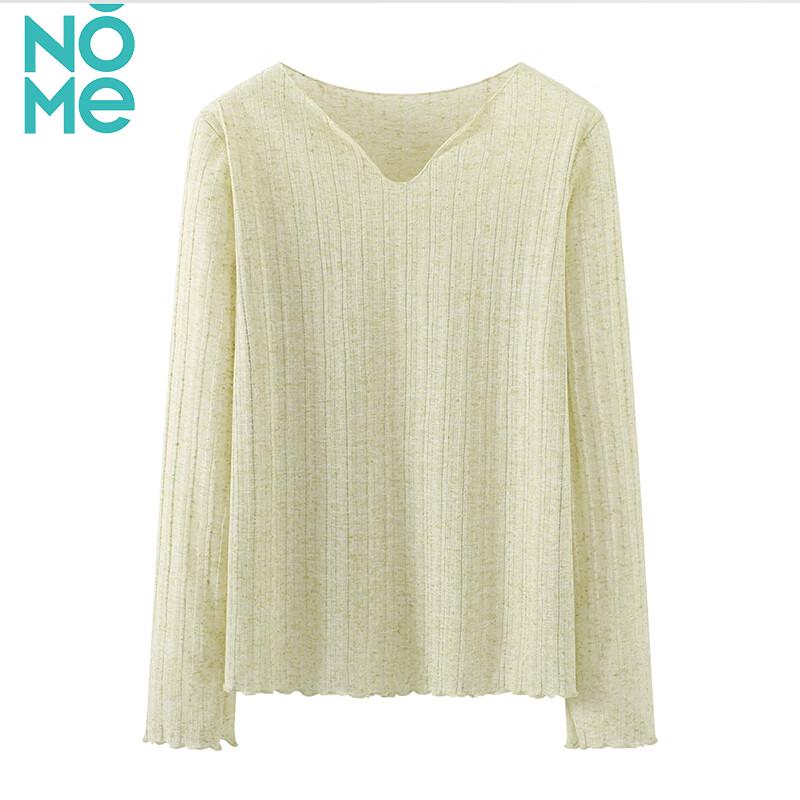 Women s V-Neck Sheer Ruffle Long Sleeve Blouse XL