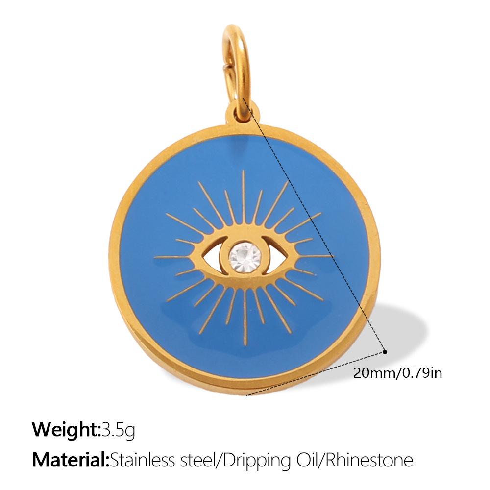 Creative Multi Devil's Eye Hand of Fatima Stainless Steel Pendant