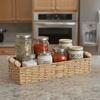 Handwoven Braided Toilet Paper Basket Wood Handle Sundry Storage Basket  Snack