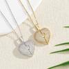 Heart Heart-shaped Necklace Titanium Steel Couple Love Locket Opening Heart Pendant  Summer Beach