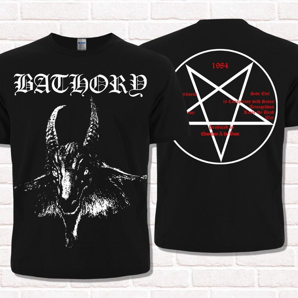 

Bathory 1984 T-Shirt, album design. Thrash Black Metal. Pentagram, Goats Head. S