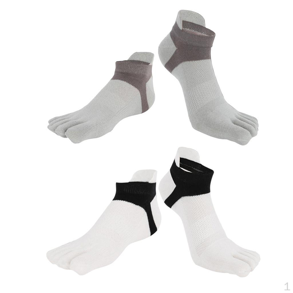 

Носки до щиколотки и пальцев для мужчин и серые