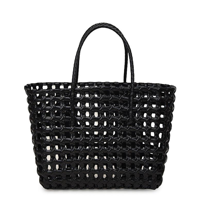New hollow woven bag handbag vegetable basket vacation leisure beach bag handbag shopping bath basket