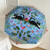 1PC Cats Flowers Umbrella-8-Rib Reinforced Portable Folding Travel Suitable for All Seasons Outdoor Daily Use Is an Ideal Choice  -K0337