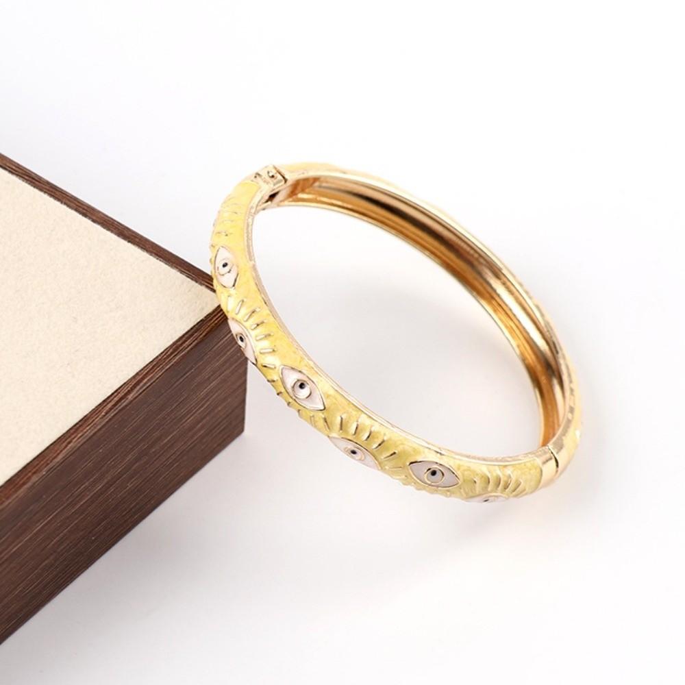 

Colorful Demon Eyes Bangle Fashion Hand Bracelet Cool Enamel Bangle Unisex Style 6