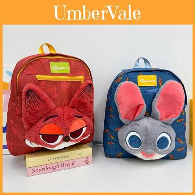 Zootopia Plush Cartoon Animal Backpack With Nick And Judy Plush Doll Decor For Kids And Teens