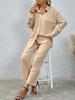New Autumn Winter Women's Clothing Set - Chic Casual Shirt Long Sleeve Pants Loose Fit Fashion