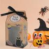 Halloween Gift Box Kraft Paper Box Clear Window Wrapping Treat Paper Pack Party Favor Versatile Holiday Wrapping  Bag