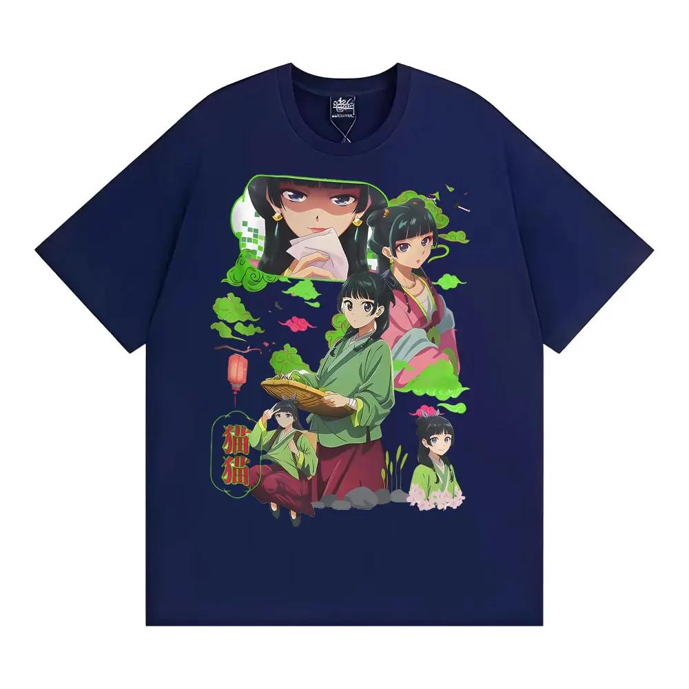 Pharmacist Diary Cute Anime T-shirt for Women Retro Harajuku Short Sleeve T-shirt Casual O-neck Loose Fit T-shirt