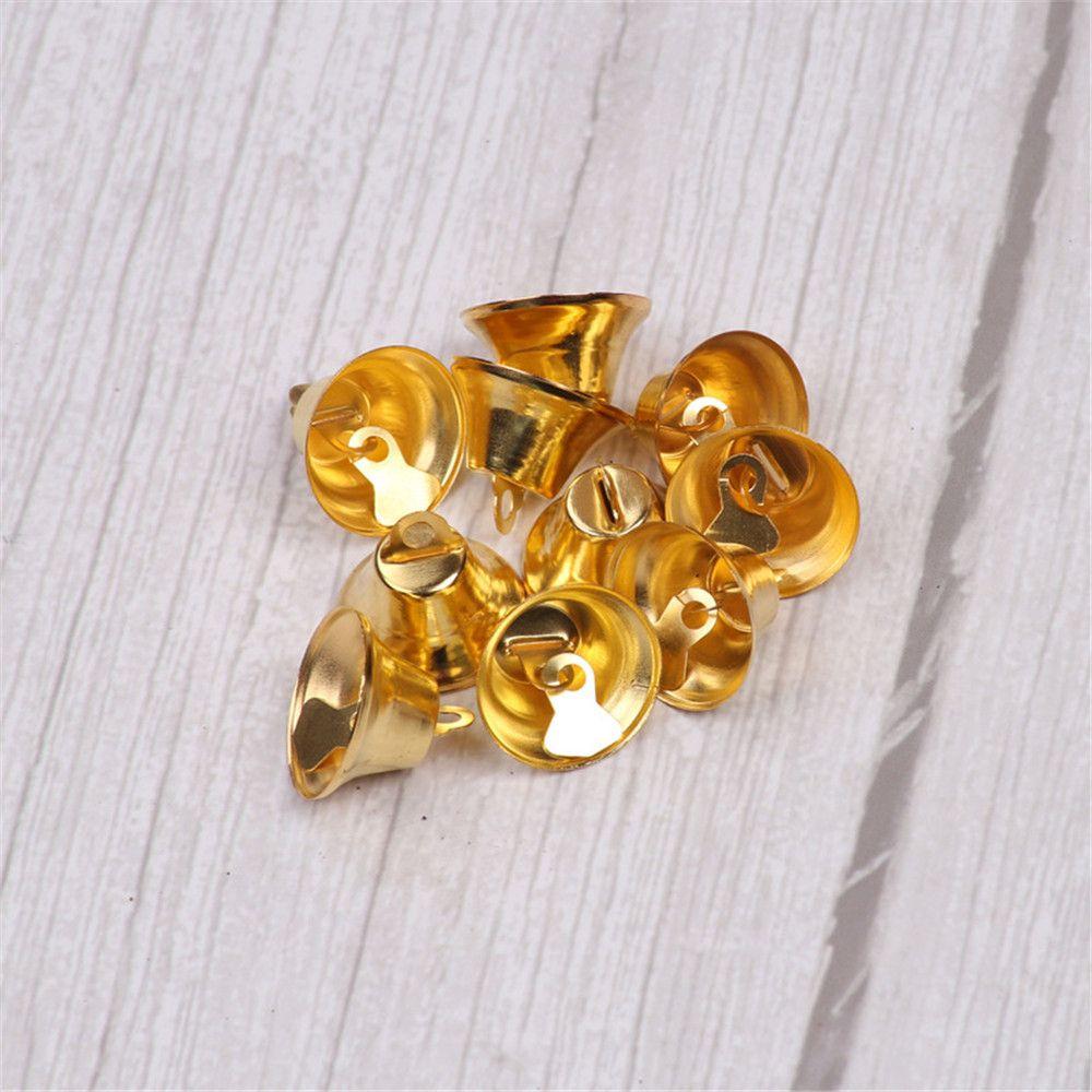 

20 шт. Металлические колокольчики ветра Ювелирные аксессуары Рождественские колокольчики Железный колокольчик Рождественский колокольчик gold-2CM