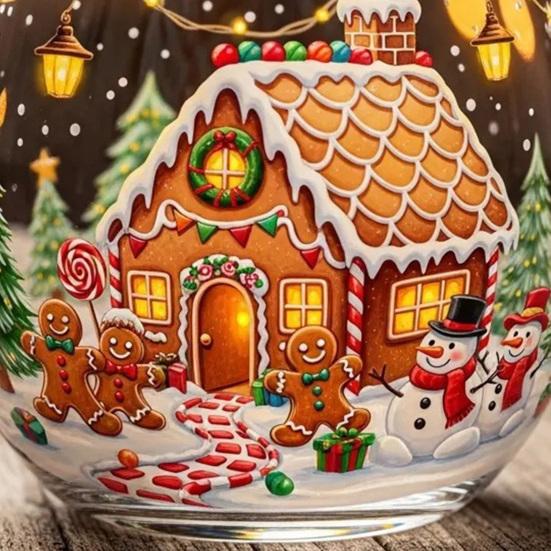 Halloween Mug Funny Tea Coffee Cup 400ml Hand-Painted Spooky Glass Cup for Hot Cold Drinks Christmas Party Gift Stocking Stuffer