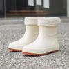 Women's Non-Slip Mid-Calf Japanese Rain Boots - Fashionable Waterproof Outerwear Shoes