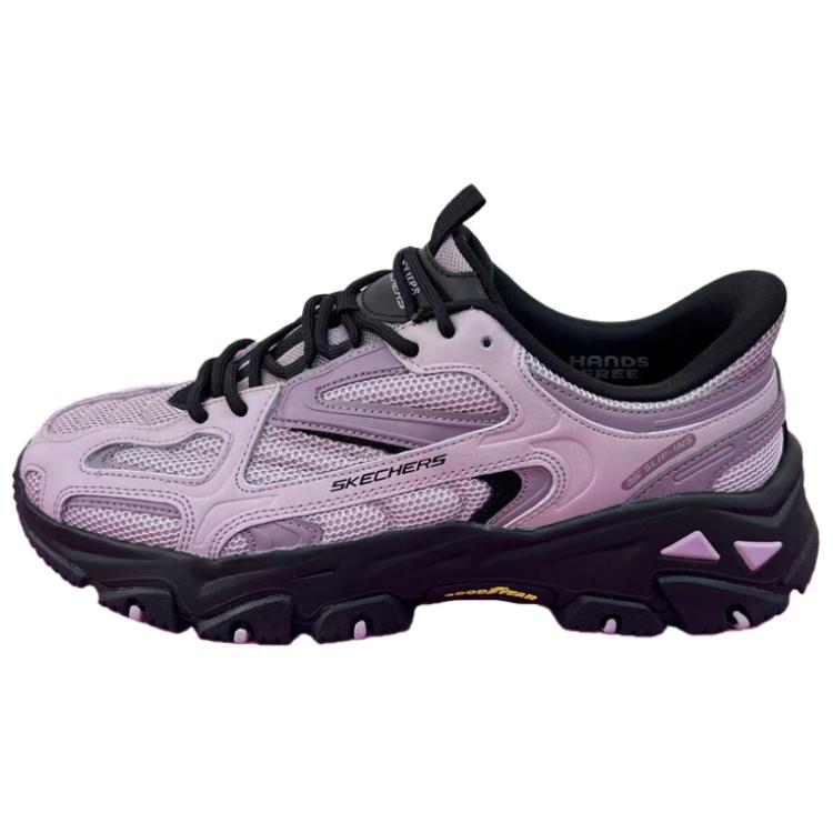 Skechers Slip-Ins Versatile Comfortable Slip-On Shoes Soft Sole Cushioning Sports Style Fitness Low Top Casual Shoes Women sneaker Purple 180327-BKPK 37