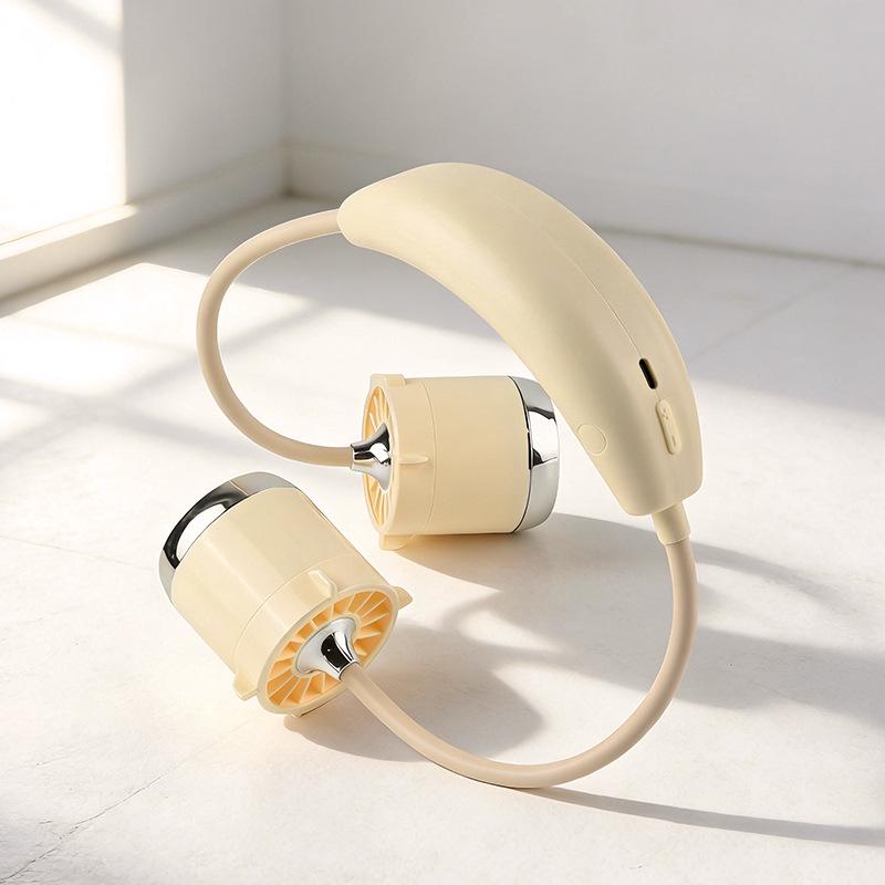 USB Rechargeable Neck-Hanging Portable Fan with Multi-Gear Settings