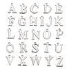 20pcs Stainless Steel Gold Letter Charm Initial Charms Alphabet Beads Pendants Assorted for Bracelet Necklace Jewelry Making DIY