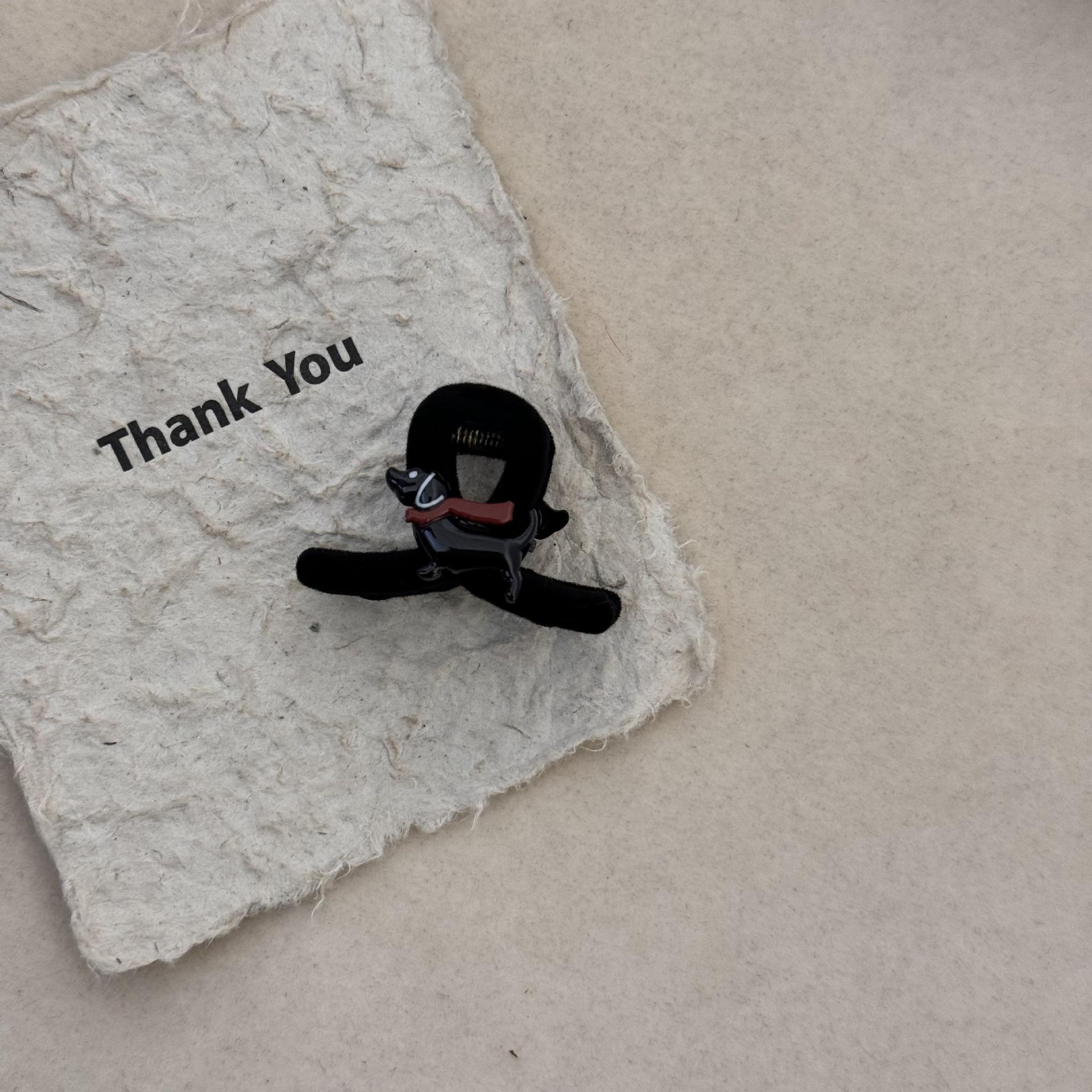 

Корейская милая заколка для волос в виде таксы для девочек - Сладкий темперамент, боковой зажим для челки или полусобранных волос