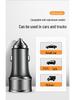 36W Dual USB Type-C Fast Car Charger with Metal QC3.0