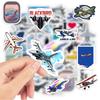 Airplane Fighter Aircraft Stickers Airliner DIY Kids Gift Toy Decal for Laptop Scrapbook Phone Bottles Luggage Bags Waterproof