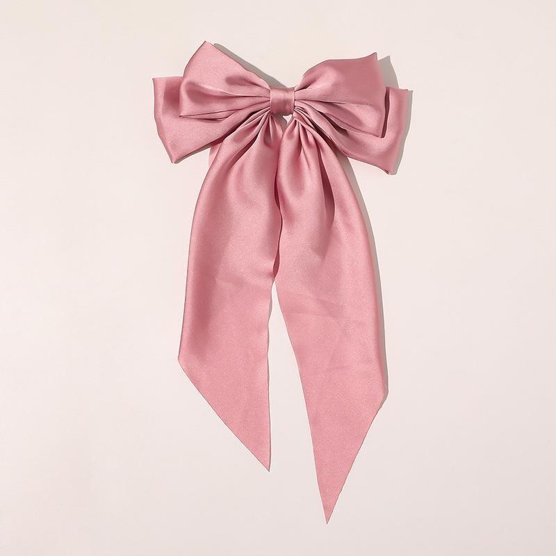 1 Stück Neue Koreanische Mode Bogen Haarnadel Einfarbig Elegante Haarspangen Kopfbedeckung Mädchen Kinder Haarschmuck