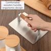 Edelstahl Fleischpresse Antihaftbeschichtet Leichter Griff Steak-Plattmacher Ergonomischer Griff Rechteckige Form Burger-Patty-Former Speck