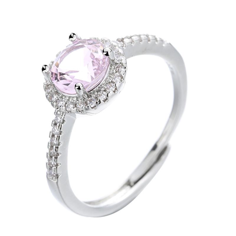 

Классическое кольцо Lindon из медного сплава с цирконием, женские ювелирные изделия, свадебный подарок для вечеринки розовый