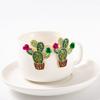 Luxurious Cactus Shaped Earrings, Exquisite Daily Party Rhinestone Earrings, Unusual Fashion Trend