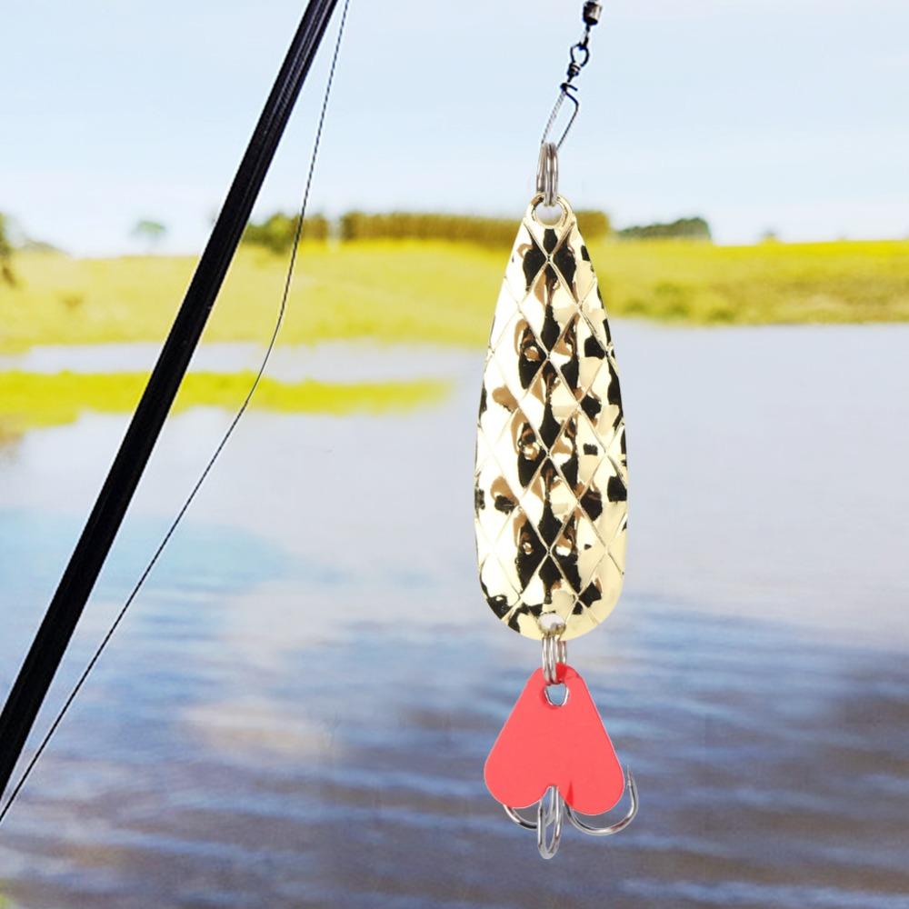 with Treble Hooks Spoon Lures Kit Hard Fishing Lure Kit Spinner Fishing Lures Set  For Trout