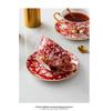 Europäische Leichte Luxus Rose Elegante Knochenporzellan Kaffeetassen - Nischen Ins Stil